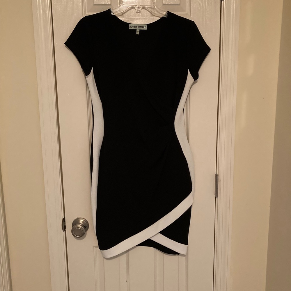 Size Large black/white dress